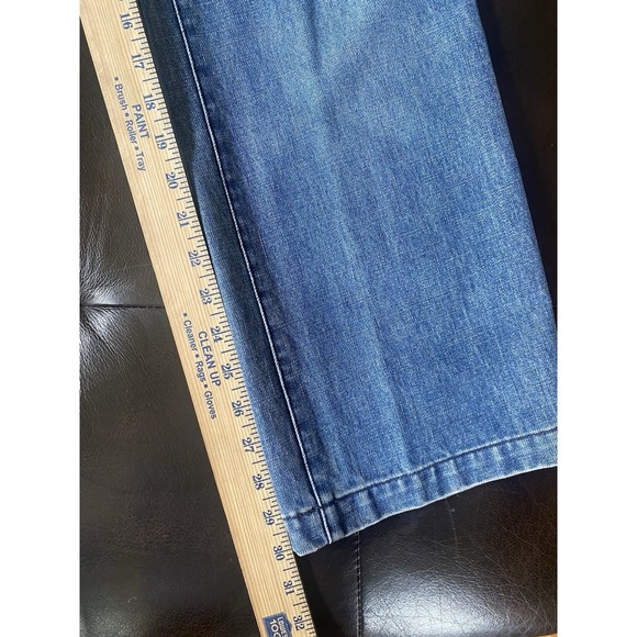 Vintage Y2K GAP Jeans Womens 30x30 Mid Rise Relaxed Straight Army Patch Pockets - Picture 7 of 8